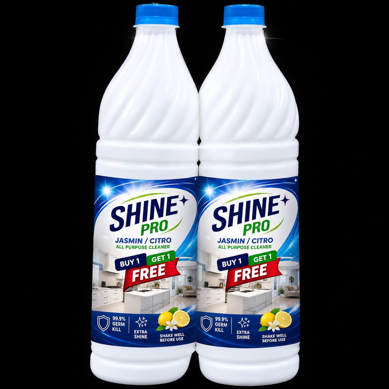 Shine Pro Bathroom Cleaner — Jasmin / Citro All Purpose (Buy 1 Get 1) (1 L)
