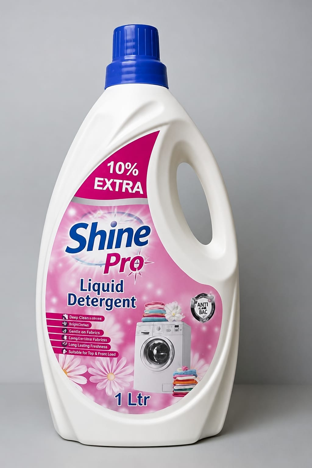 Shine Pro Liquid Detergent — Anti-Bacterial 10% Extra (1 L)