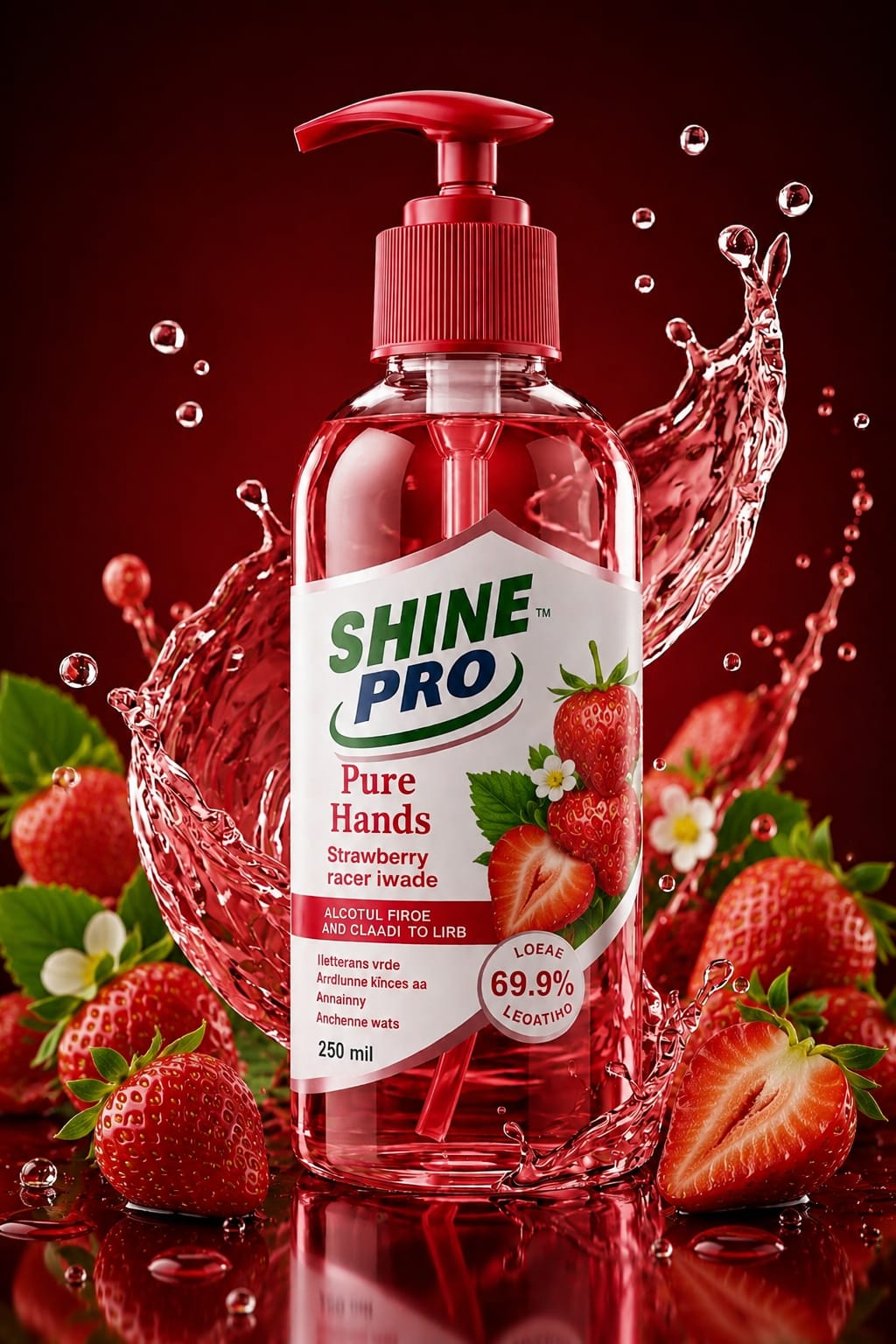 Shine Pro Pure Hands Hand Wash — Strawberry (250 ML)